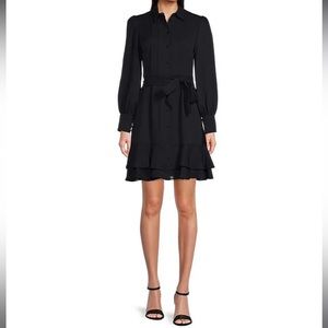 Alex Marie Button Down Navy Dress - no belt